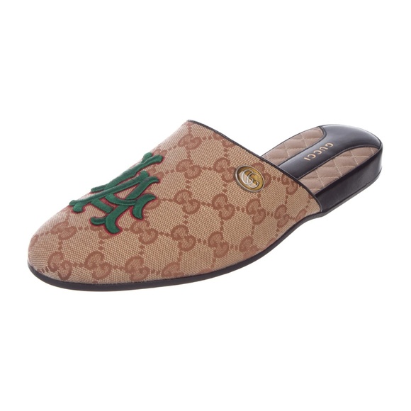 GUCCI LA Flamel Mules MLB Collab LA Dodgers - Picture 8 of 8